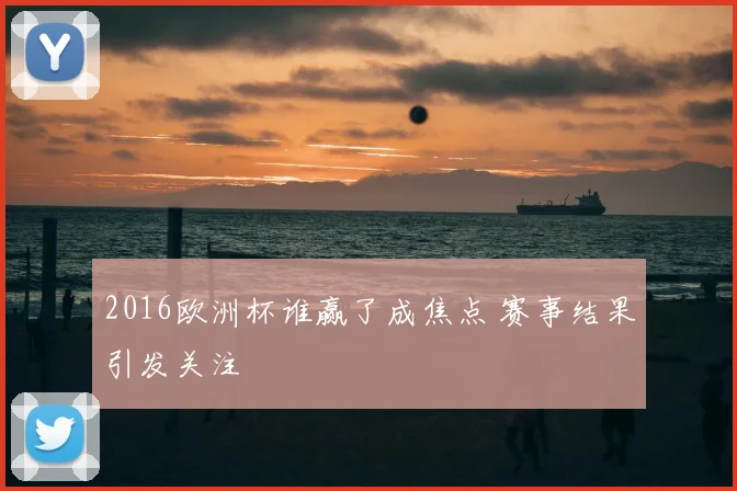2016欧洲杯谁赢了成焦点 赛事结果引发关注